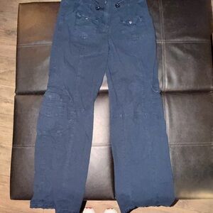 Brandy Melville Dark Blue Cargo Pants